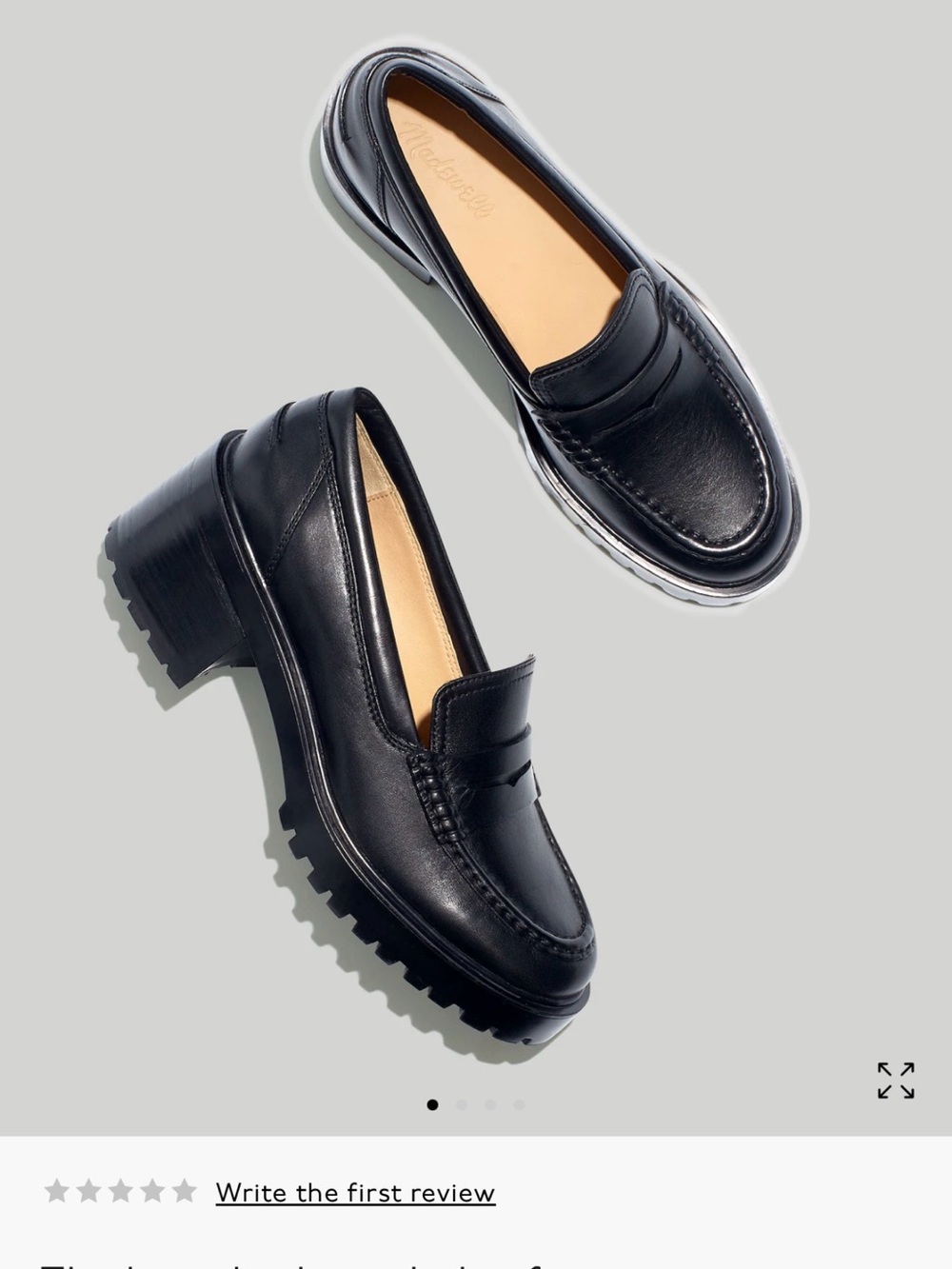 Madewell The Leander Lugsole Loafer Size 9